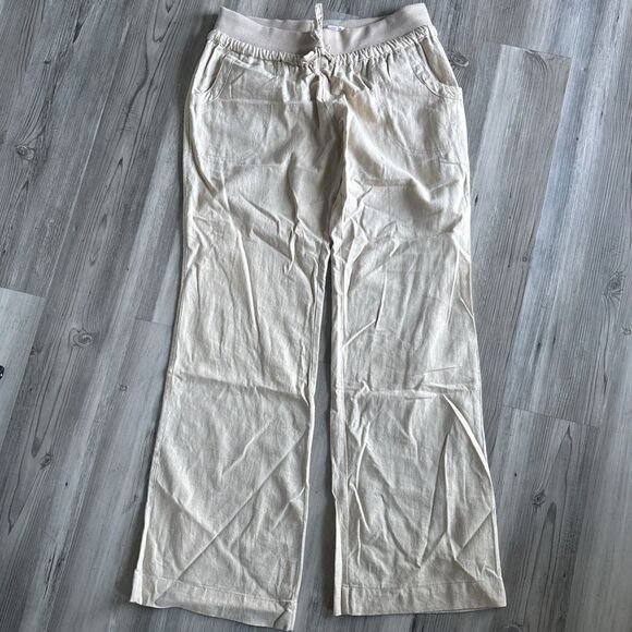 Madrag 100% Linen Pull On Wide Leg Pants - Size Medium - Picture 1 of 7